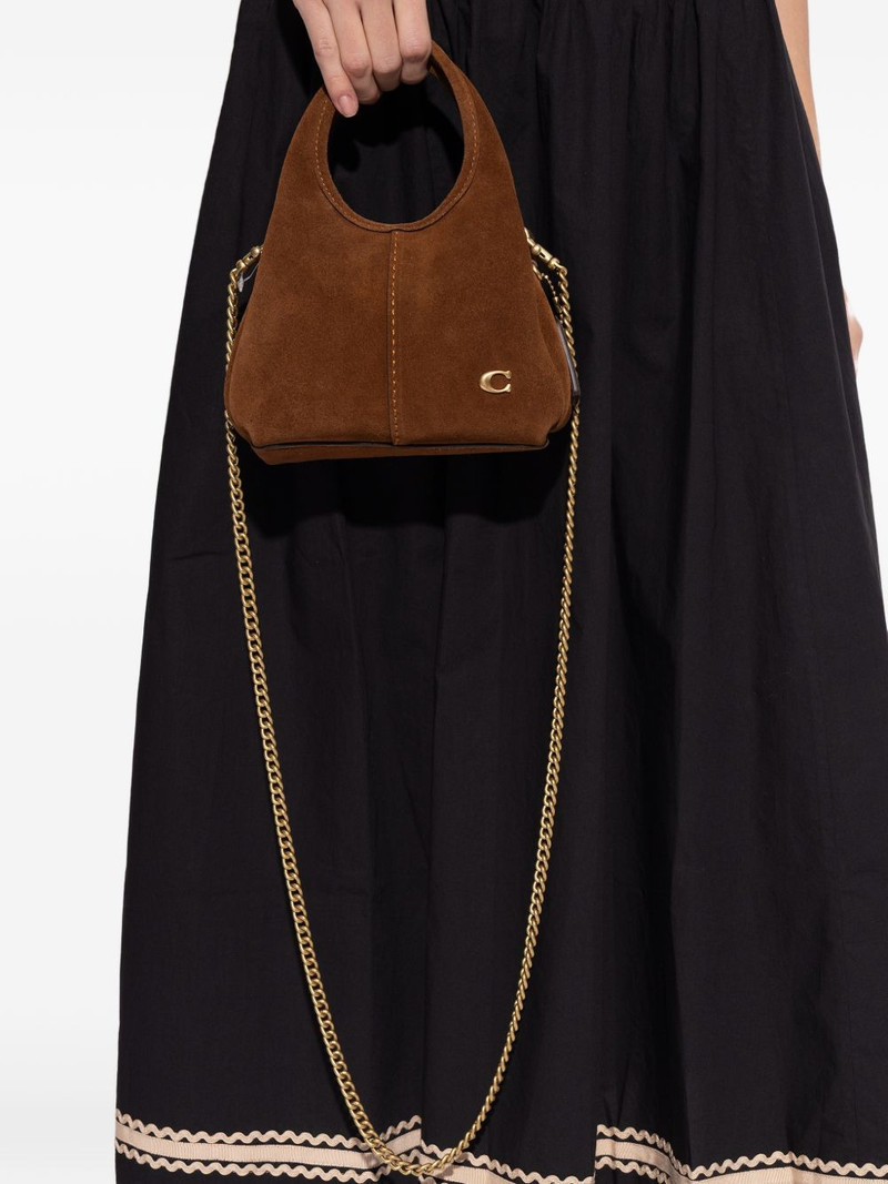 COACH chain leather tote bag outlook