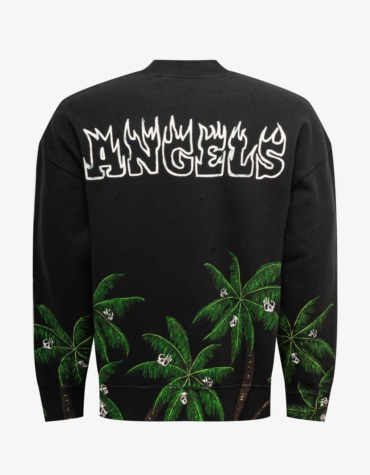 Palm Angels Black Palms & Skull Sweatshirt - 2