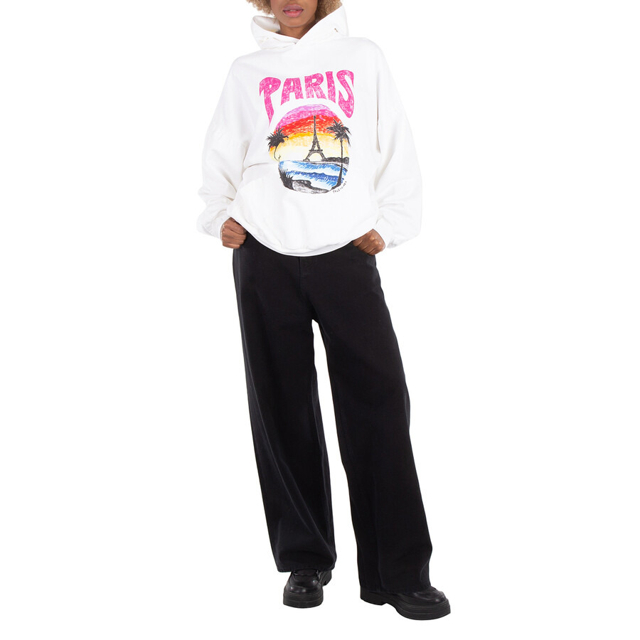 Balenciaga Ladies Paris Tropical Cotton Hoodie - 4