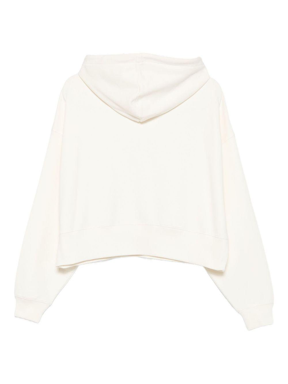 logo-detailed hooded top - 2