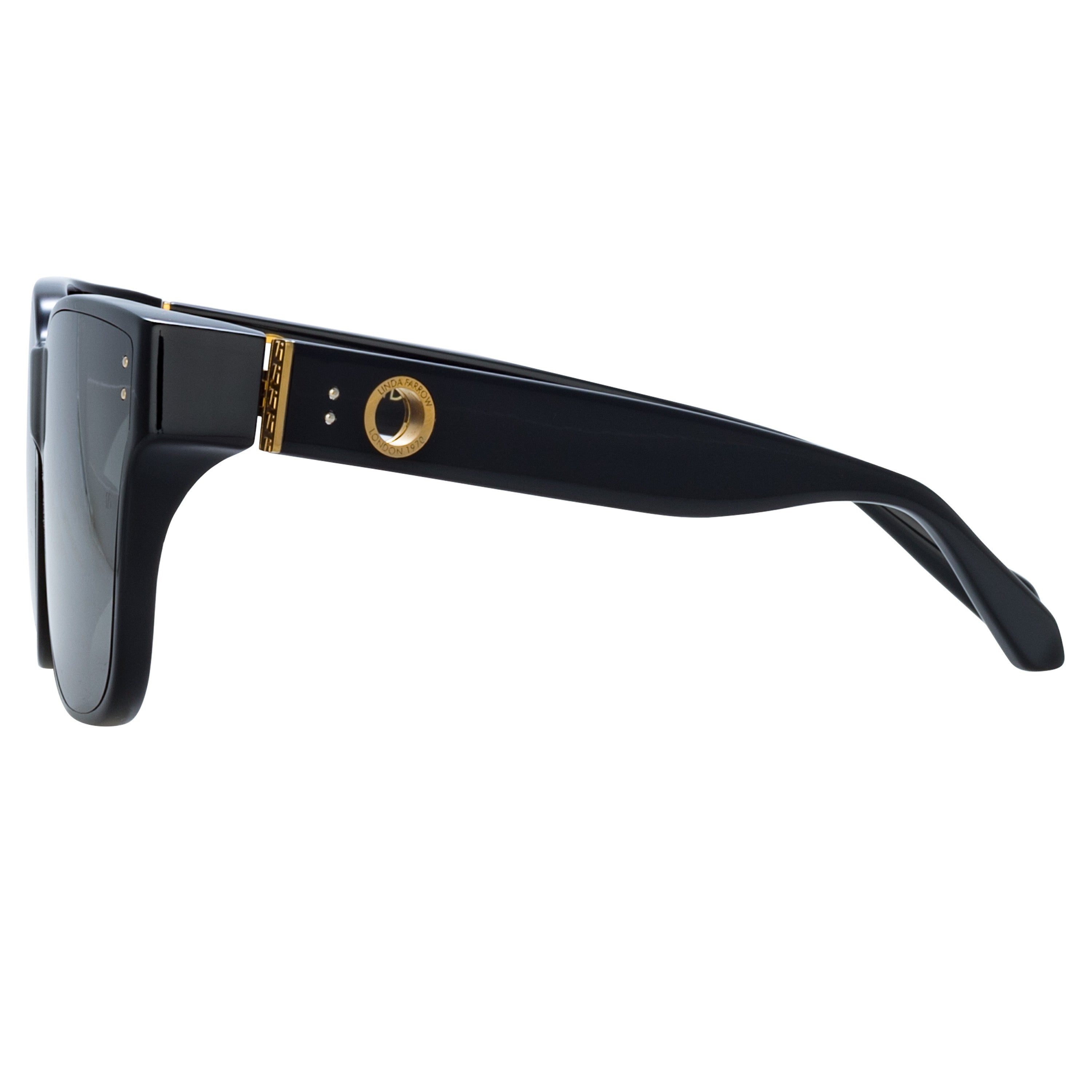 Rui Oversize Sunglasses in Black - 5