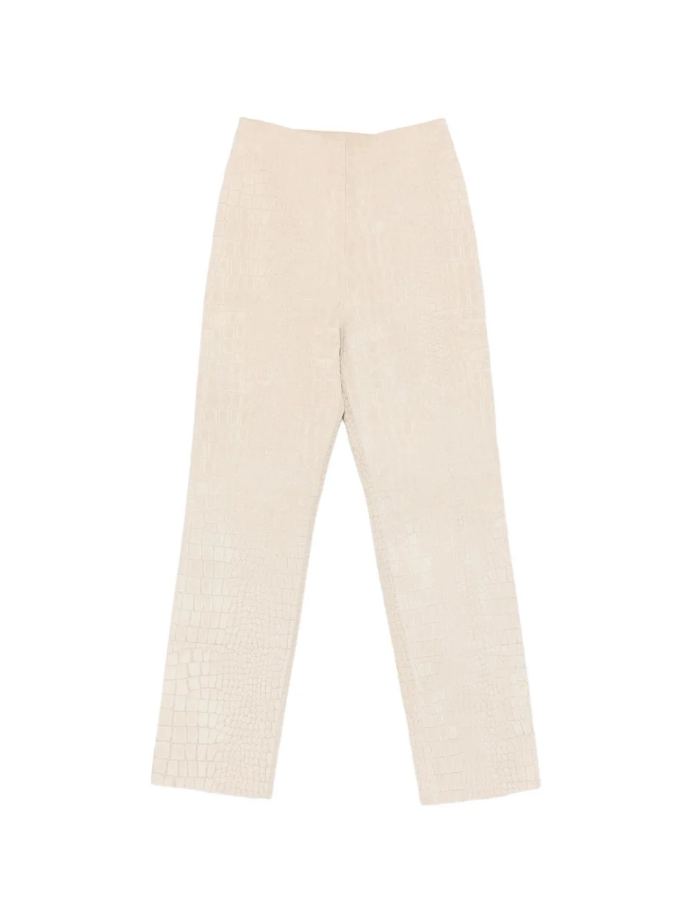 Tieve croc-effect trousers - 1