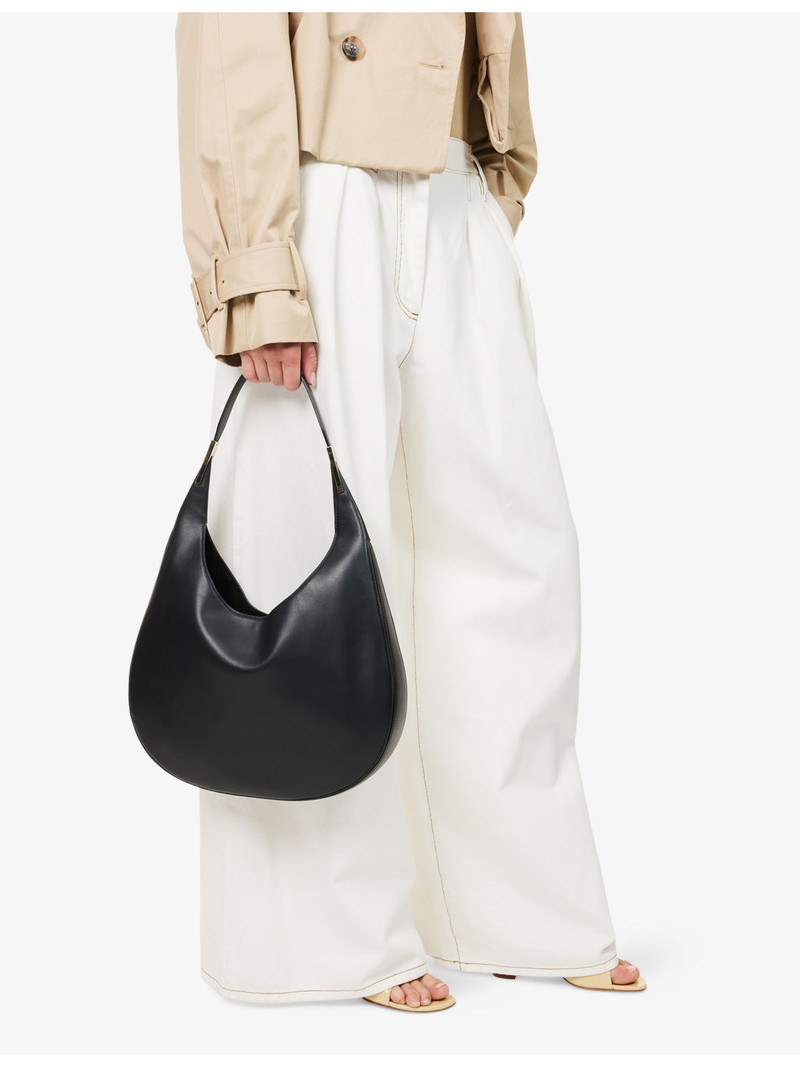 SAVETTE Florence Medium Leather Hobo Bag outlook