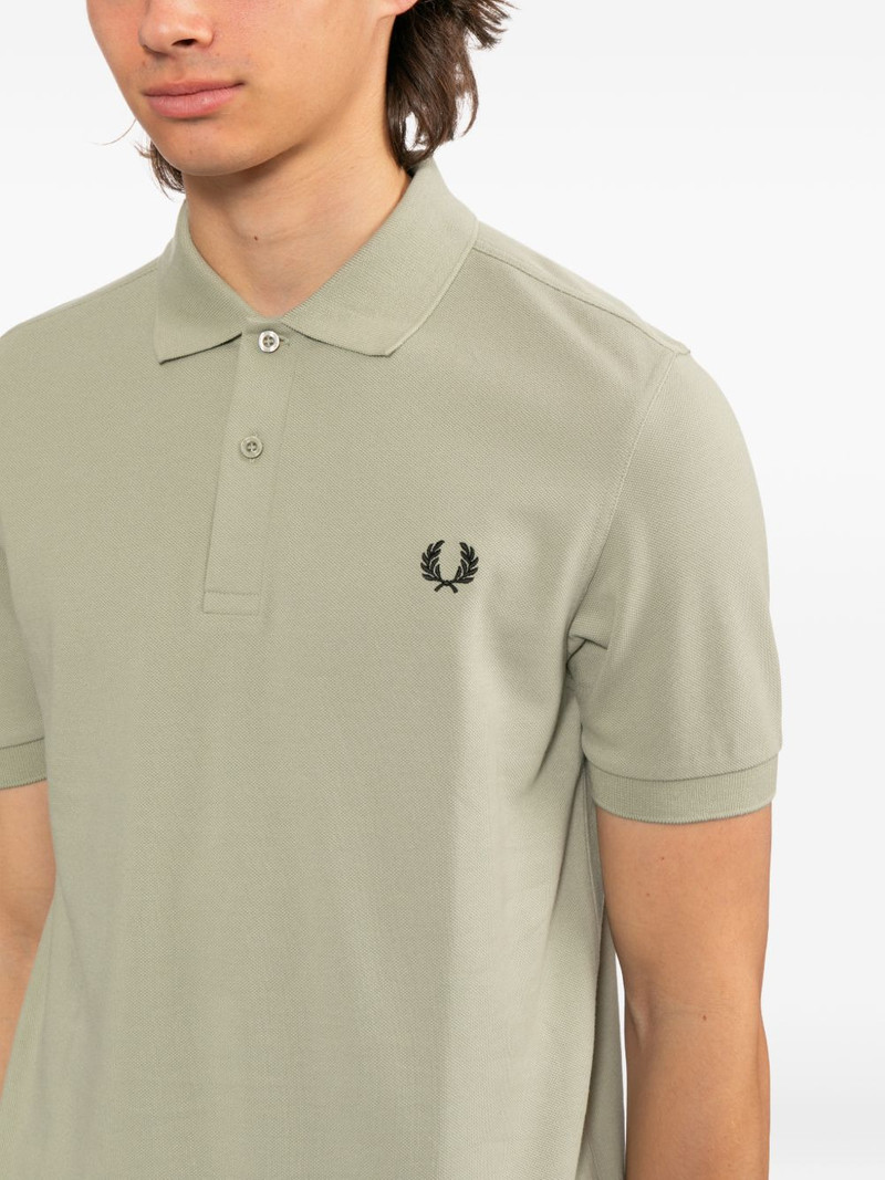 logo-embroidered polo shirt 5