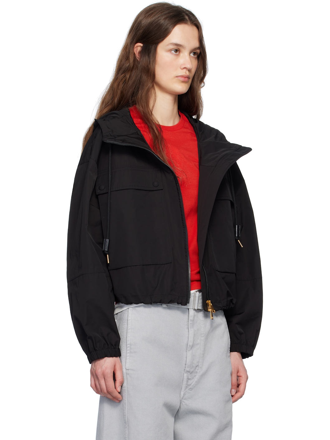 Black Sauvan Hooded Jacket - 2