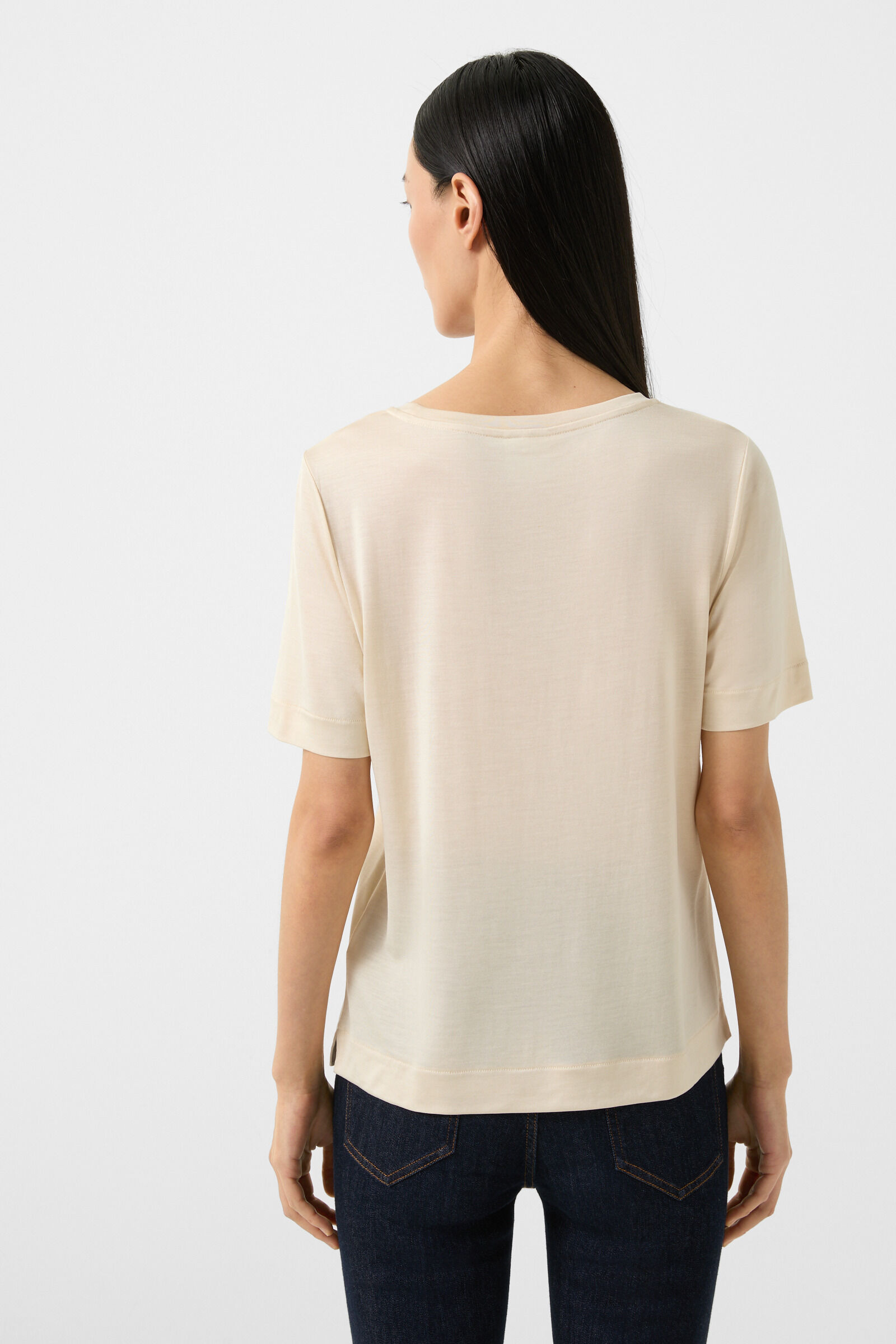 Sienna Silk top in Cream - 3