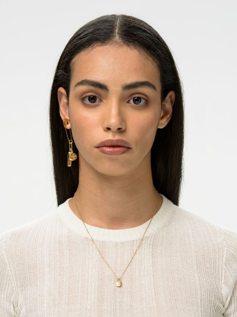 AMBUSH PETIT SERIES PADLOCK NECKLACE SILVER - 2