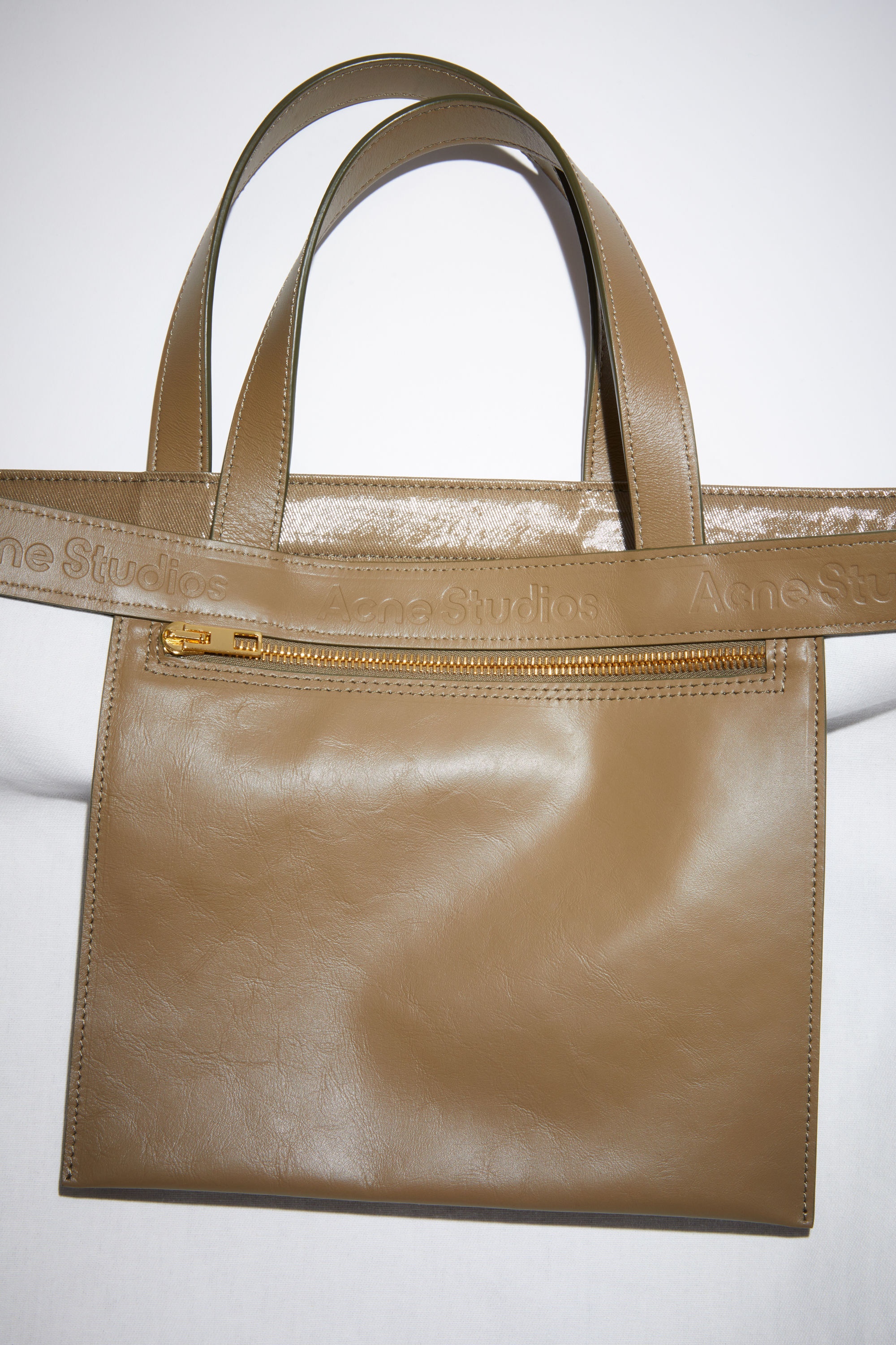 Oilcloth tote - Hunter green - 5