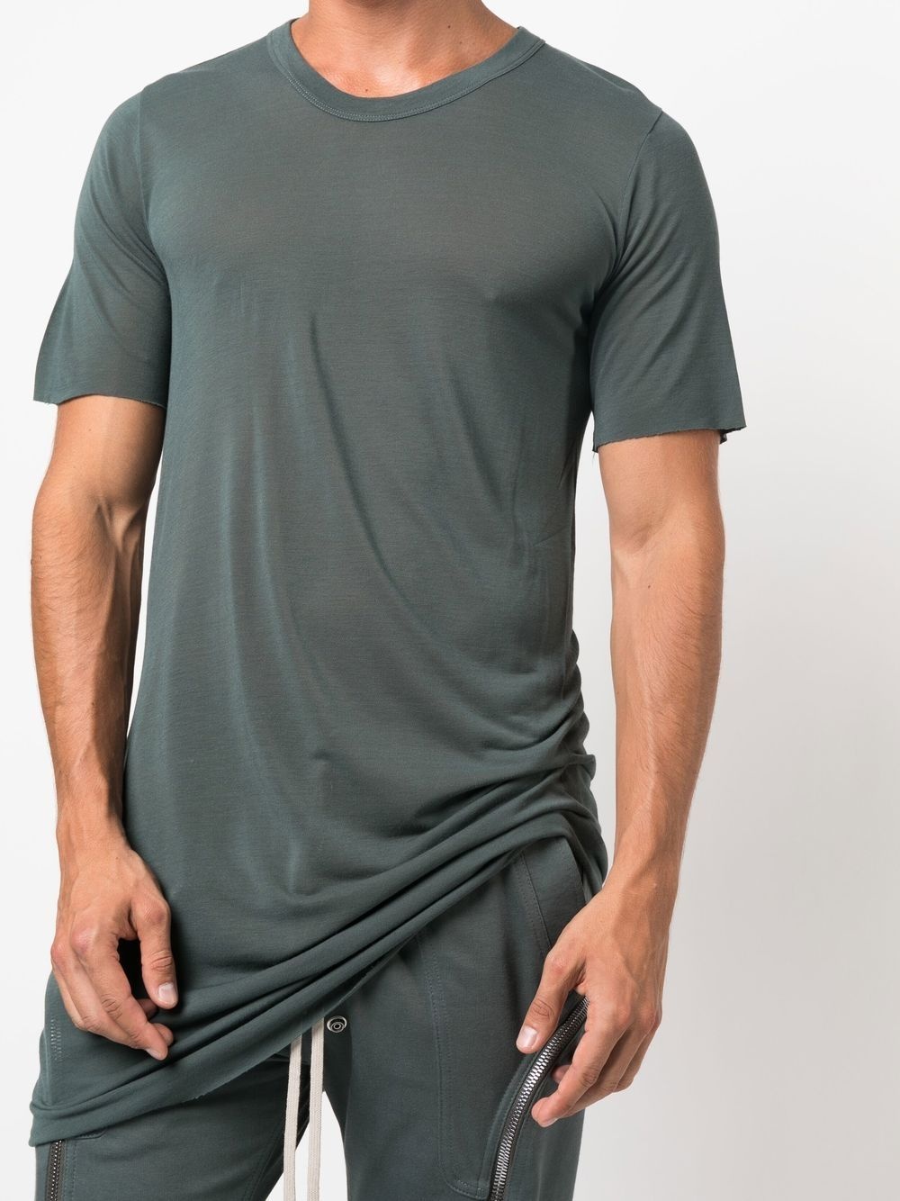 longline raw-hem T-shirt - 5