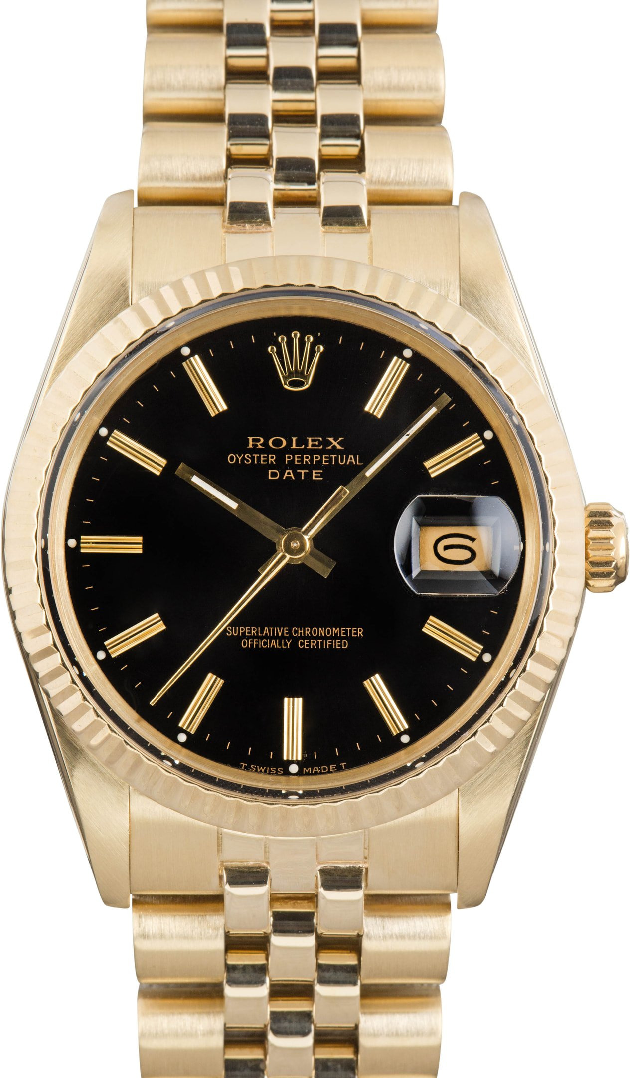 Rolex Date 15037 Black Dial - 1
