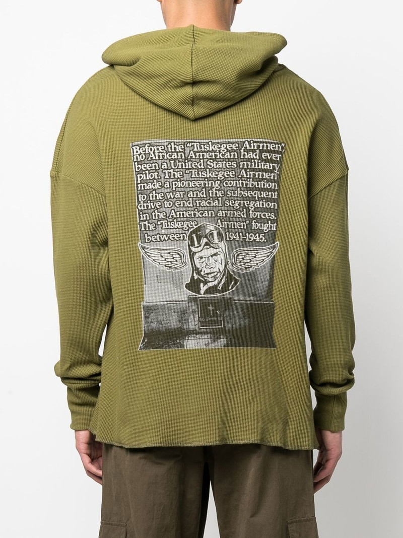 graphic-print raw-hem hoodie 4