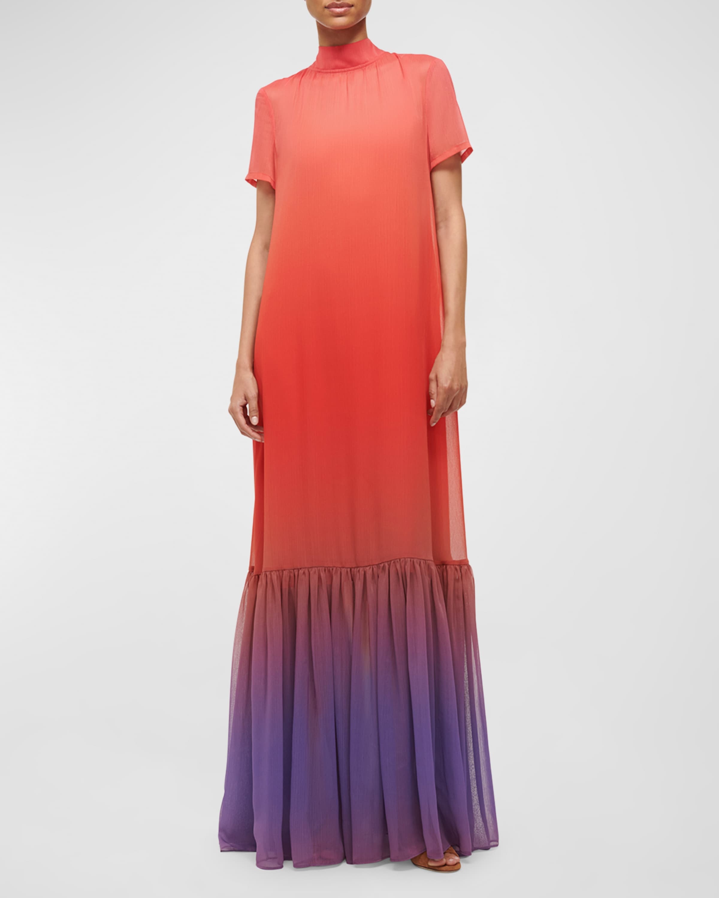 Calluna Ombré Neck-Tie Maxi Dress - 2