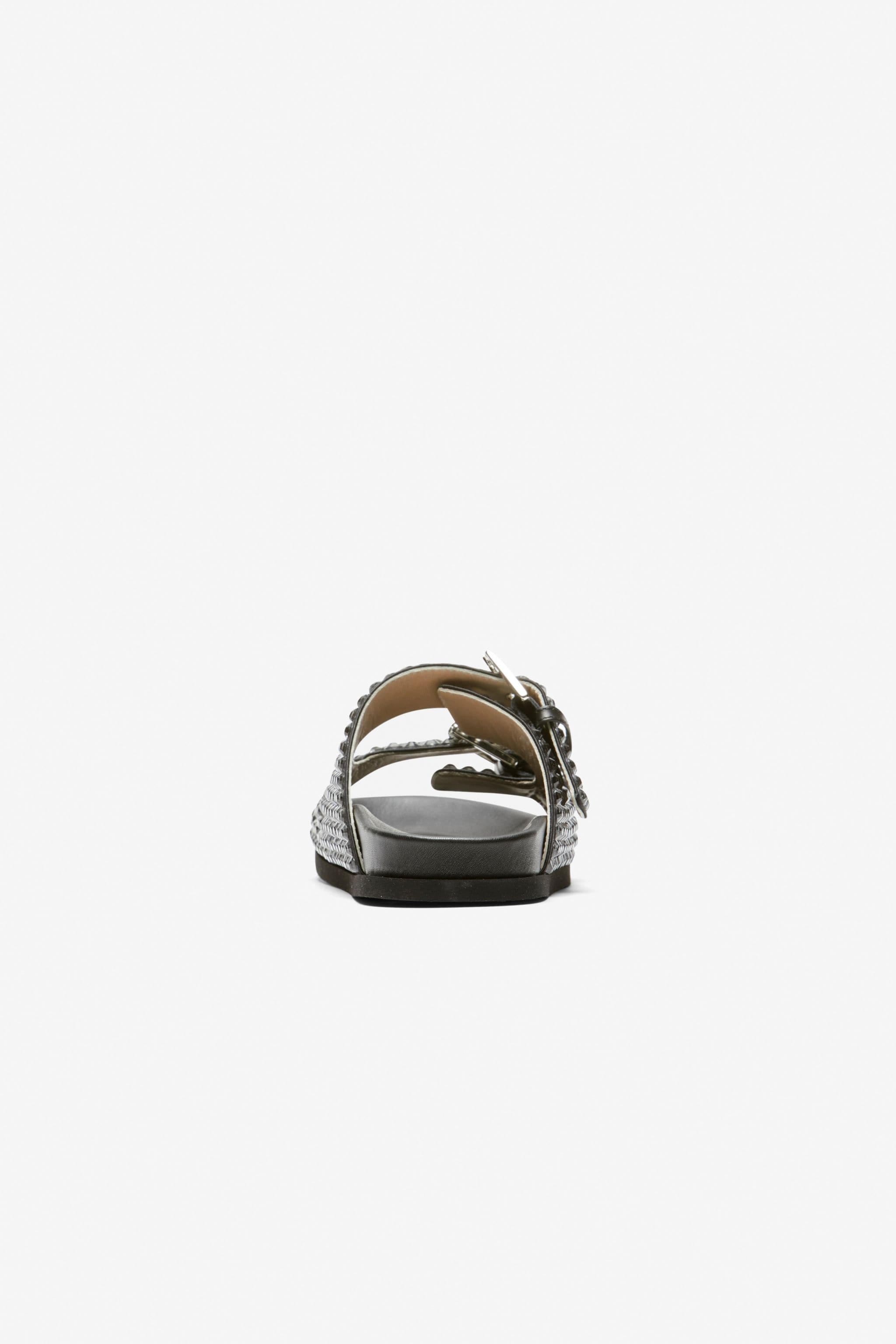 CRYSTAL DOUBLE-BUCKLE SANDALS - 3