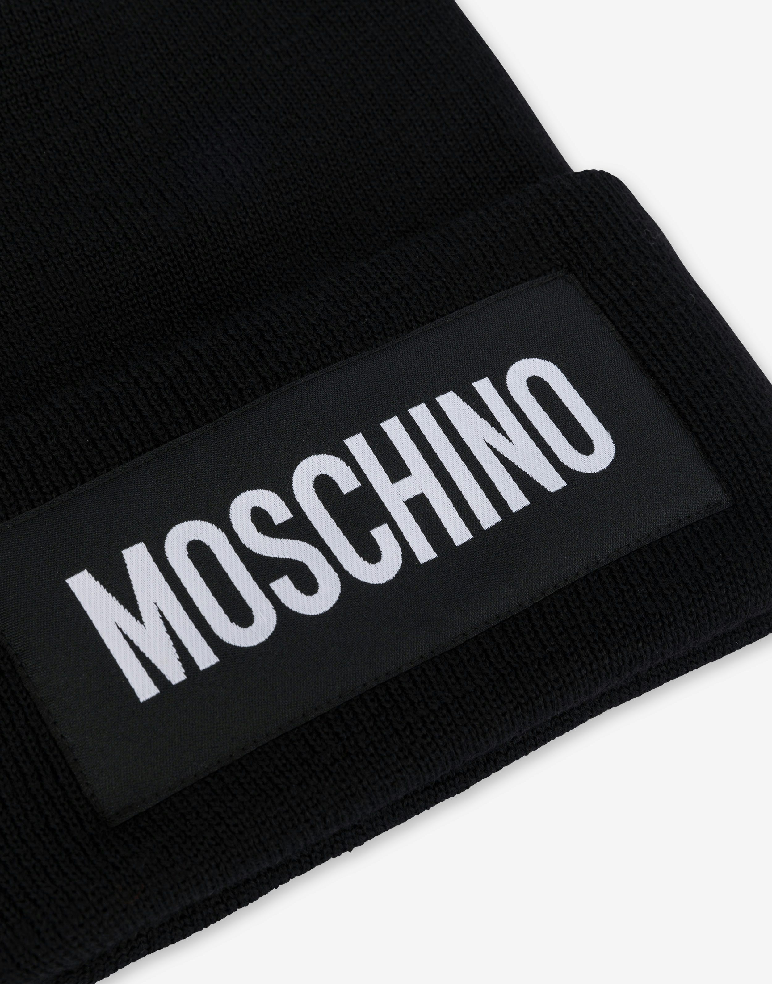 WOOL MIX HAT LOGO PATCH - 3
