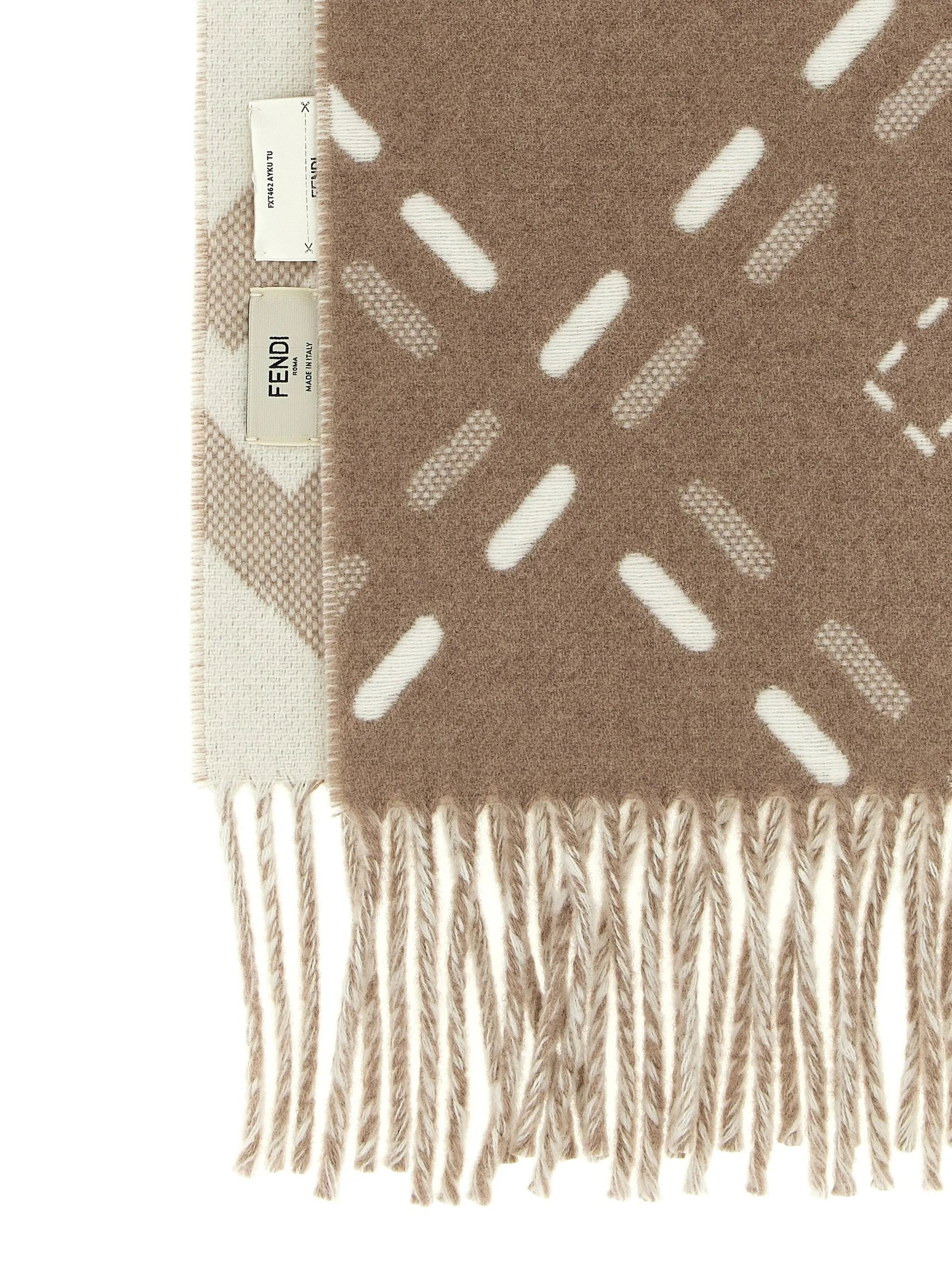 Fendi FF-logo Wool Scarf - 2