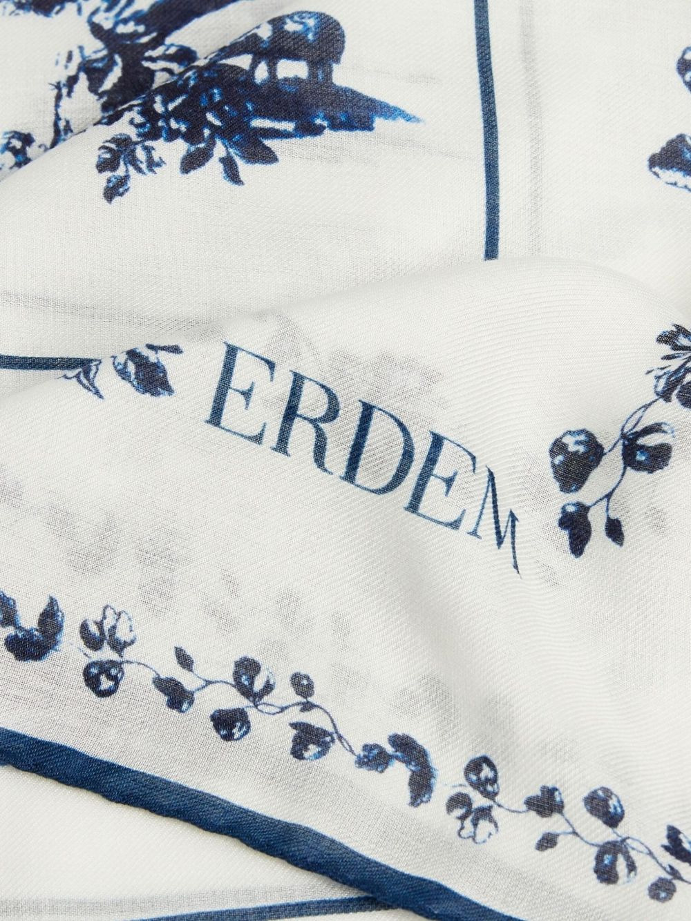 floral-tree print scarf - 2