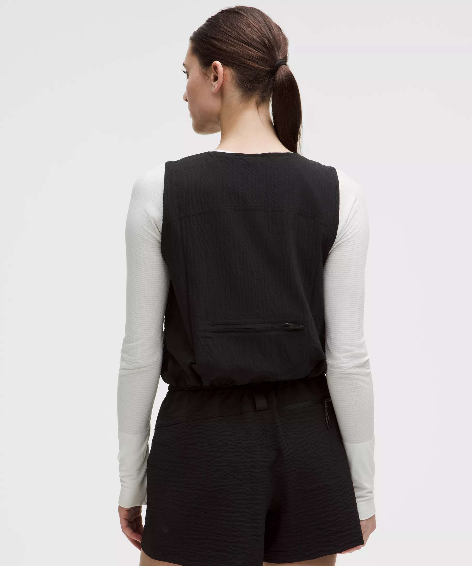 Grid-Texture Hiking Cargo Vest - 3