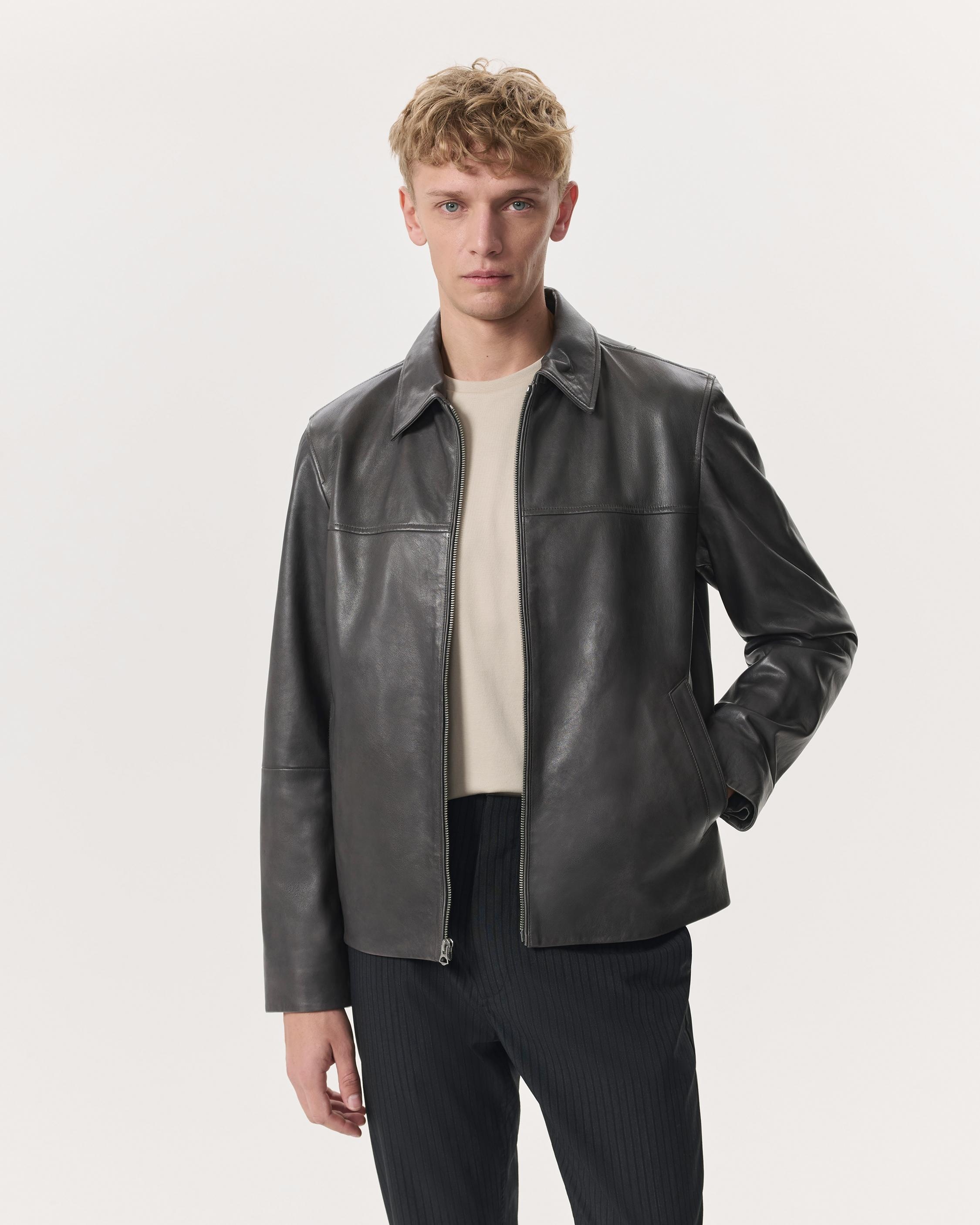 Melrose Leather Blouson Jacket - 2