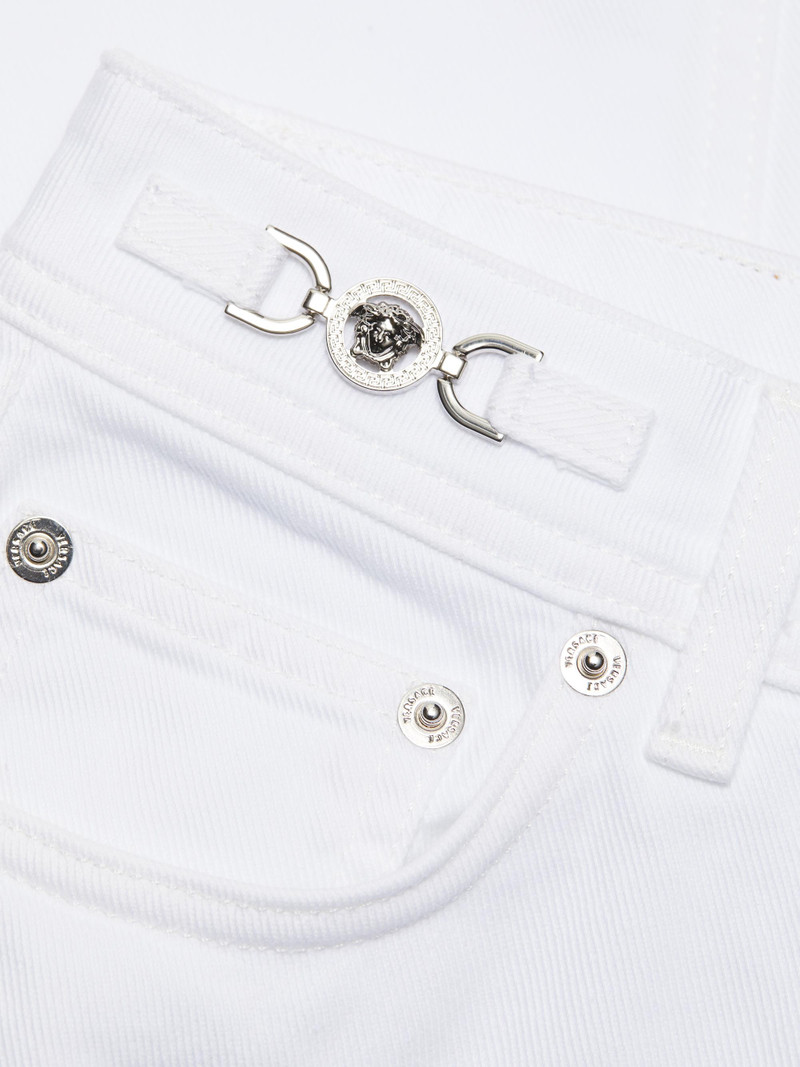Women's Washed Slim-Fit Jeans - White 7