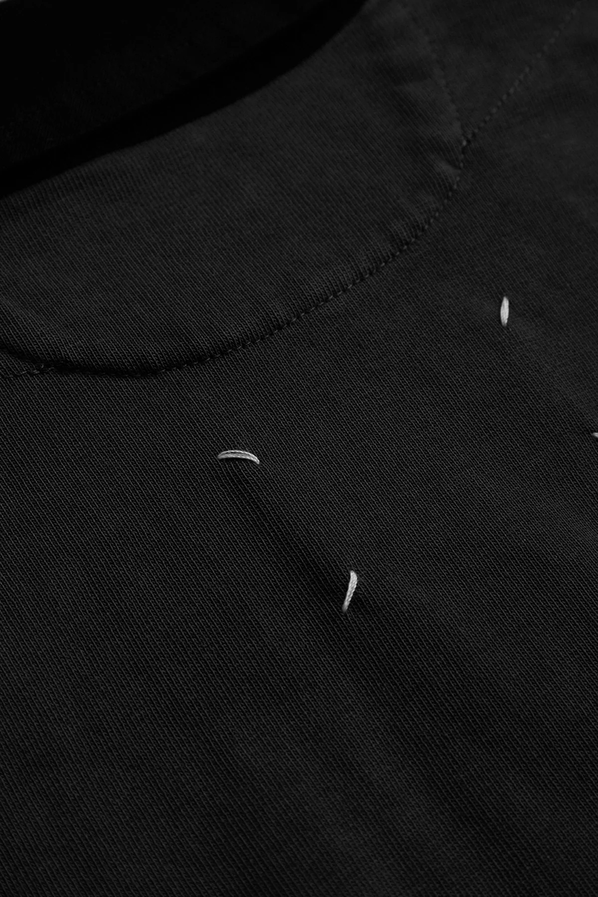 Maison Margiela Long Sleeve Polo With Contrast Collar Grey - 3