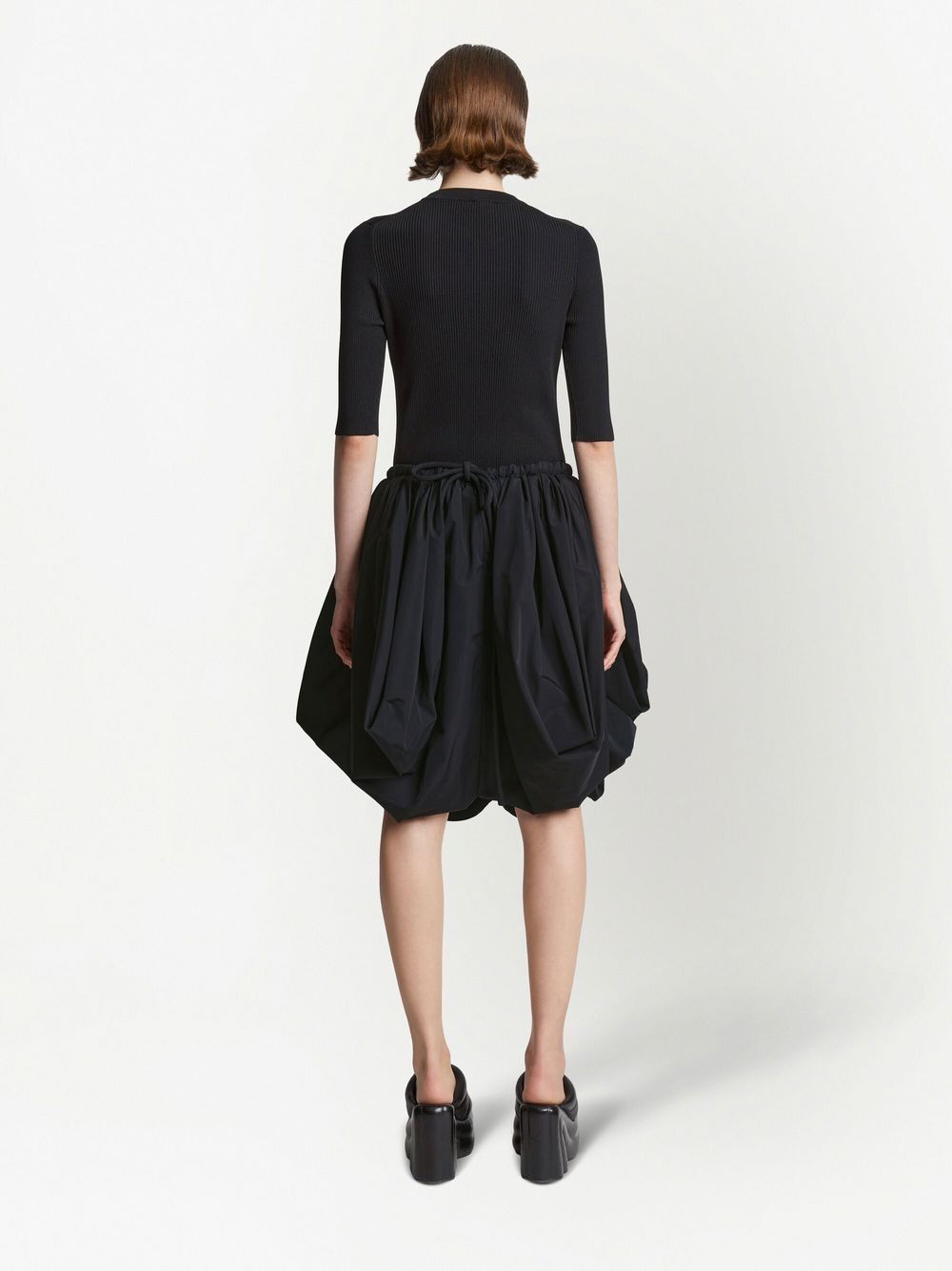 drawstring-waist full skirt - 4