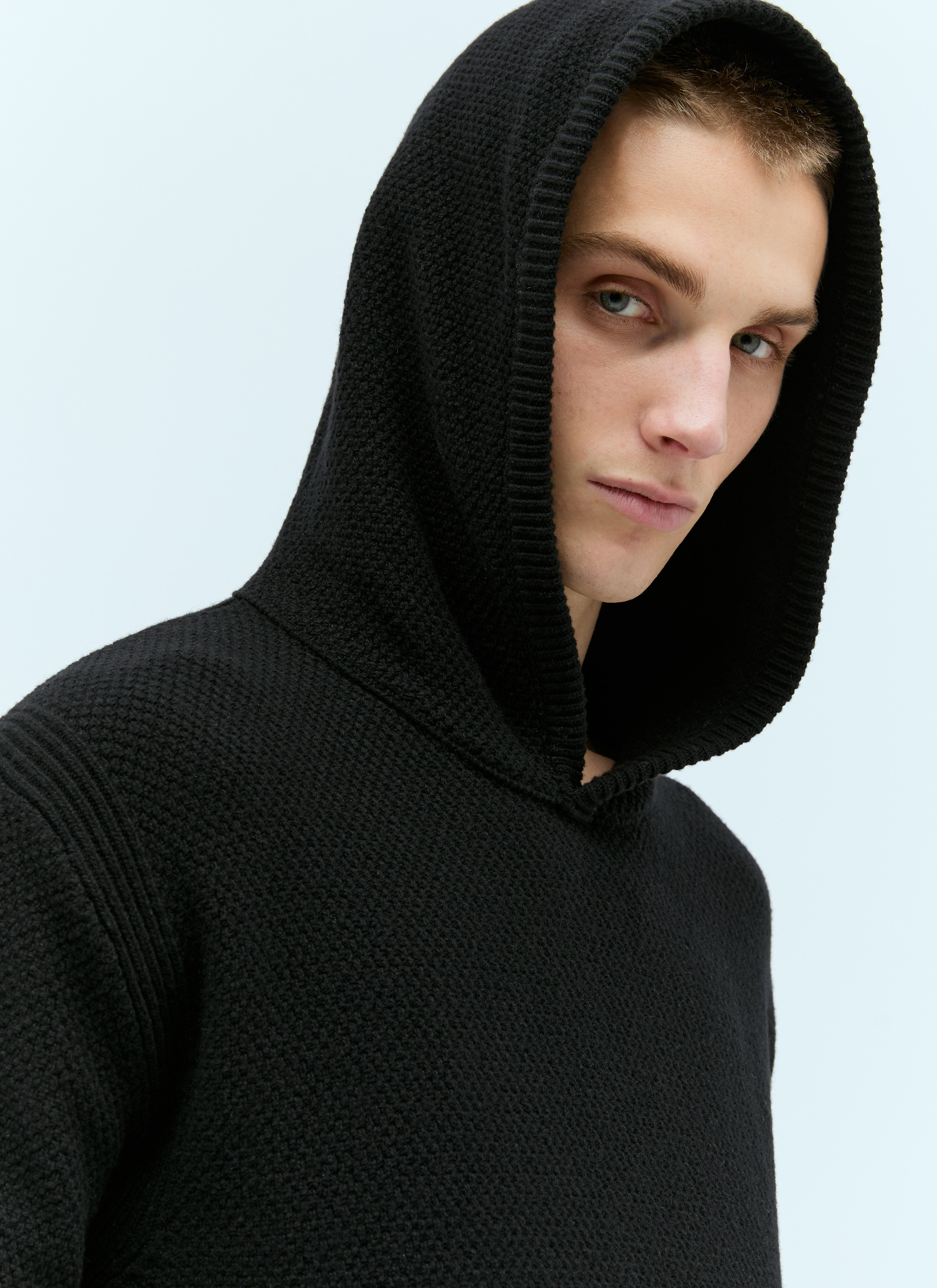 Moncler Men Wool Hooded Sweatshirt - 2
