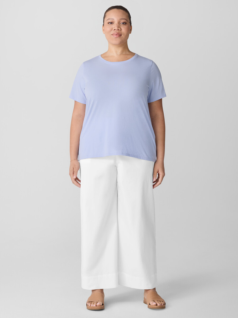 Organic Pima Cotton Jersey Round Neck Tee 6