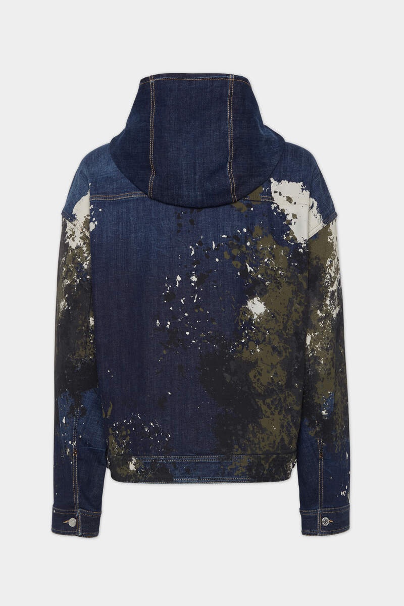 DARK URBAN CAMO WASH WORKWEAR ZIPPED JACKET - 2