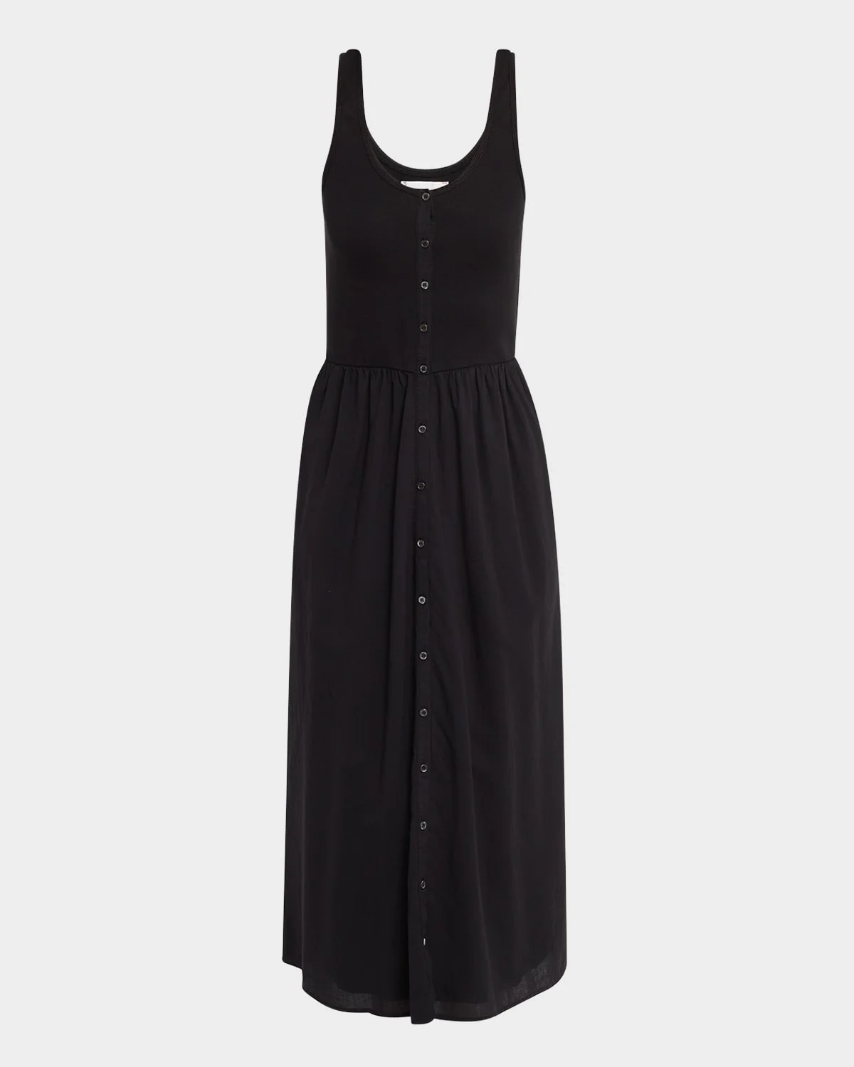 Fenix Sleeveless Mixed Media Midi Dress - 1