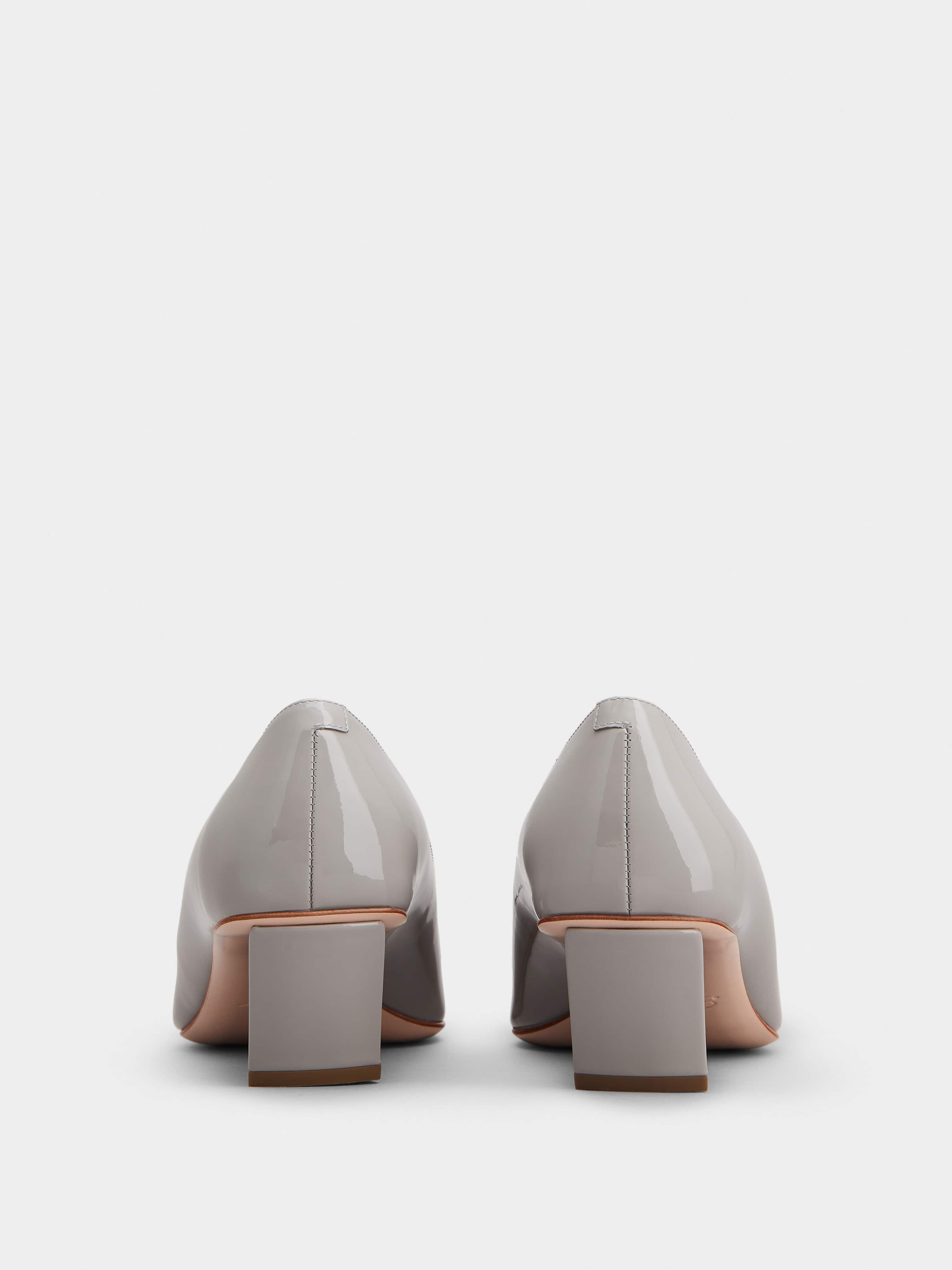 Belle Vivier Metal Buckle Pumps in Patent Leather - 5