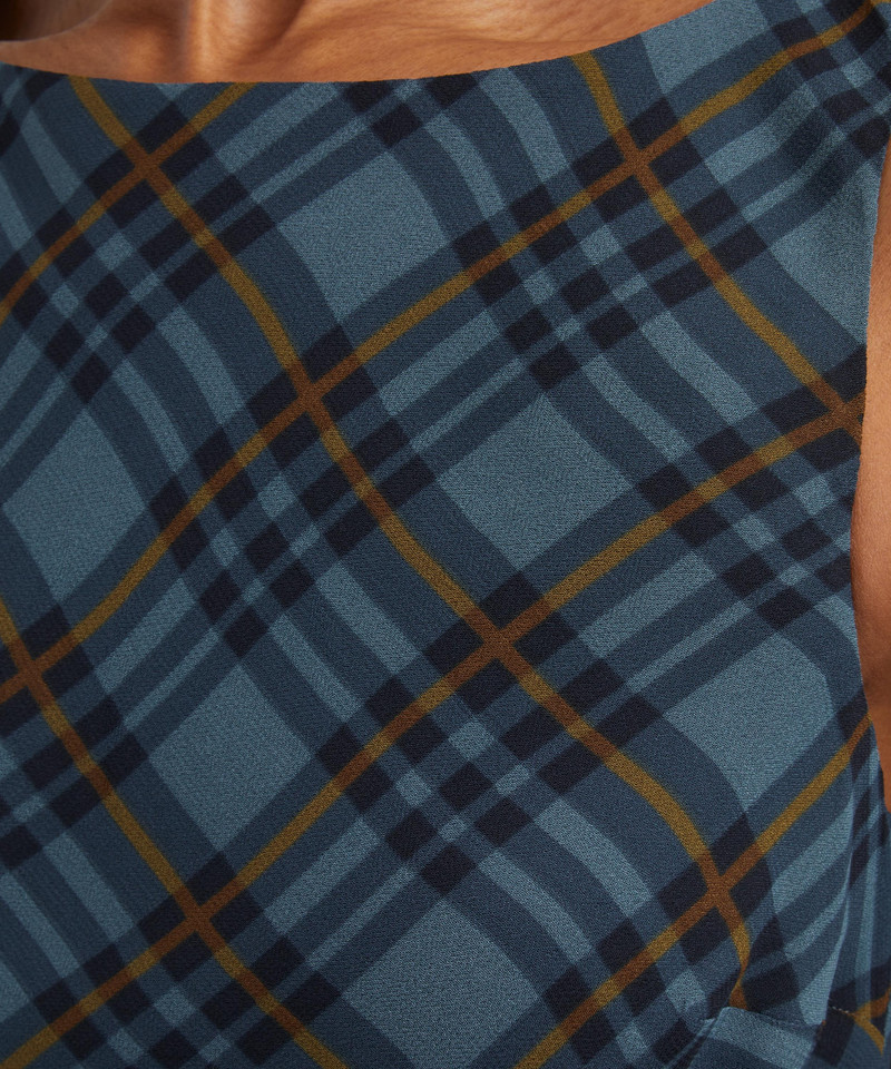 Dale Slate Plaid Mini Dress 5