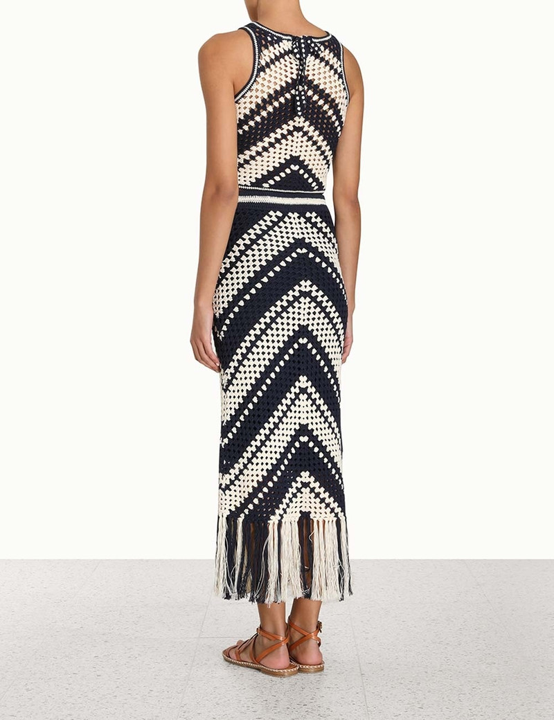 CHINTZ CROCHET FRINGED SKIRT 4