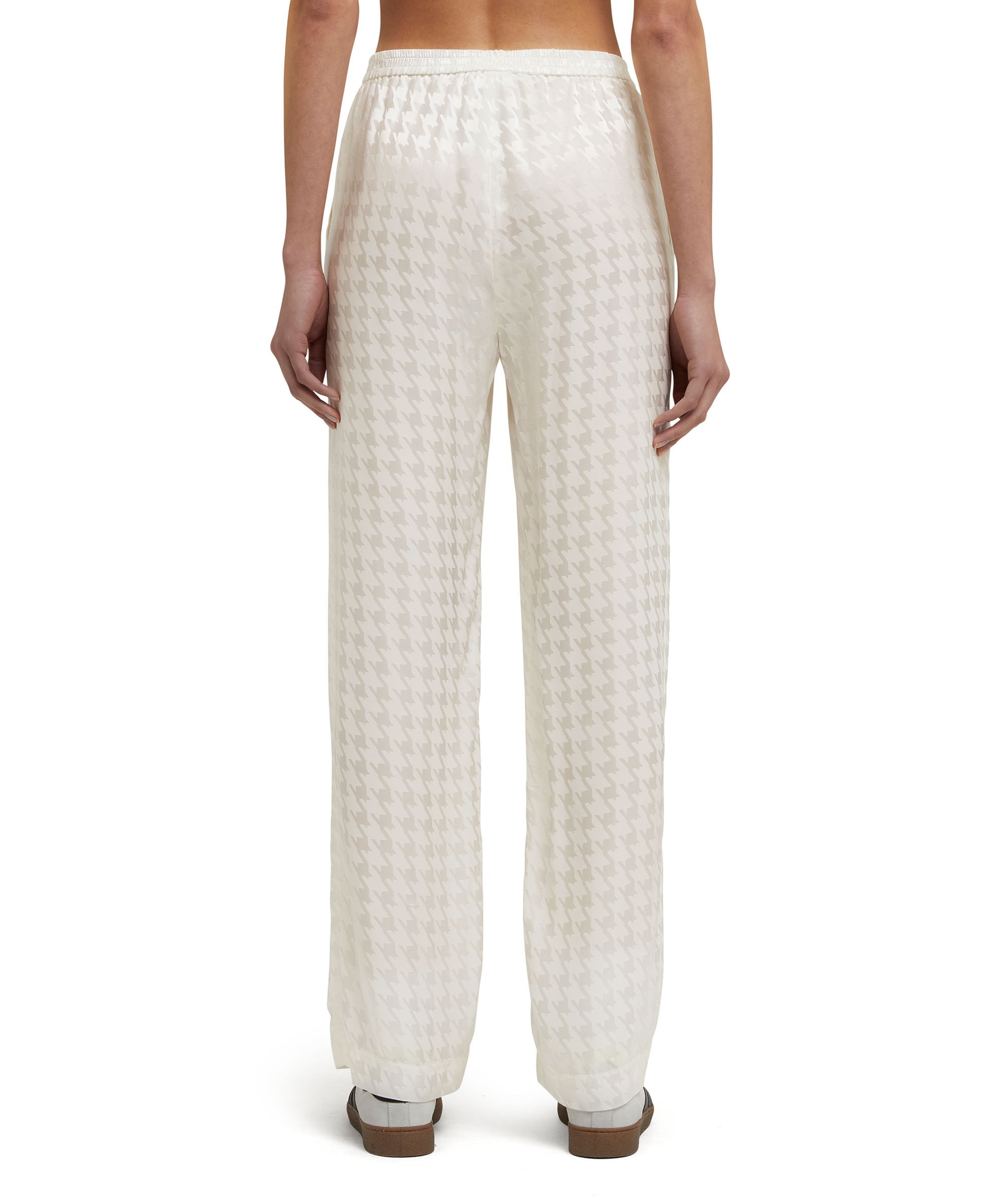 "Fluid Viscose Jacquard" fabric trousers - 4