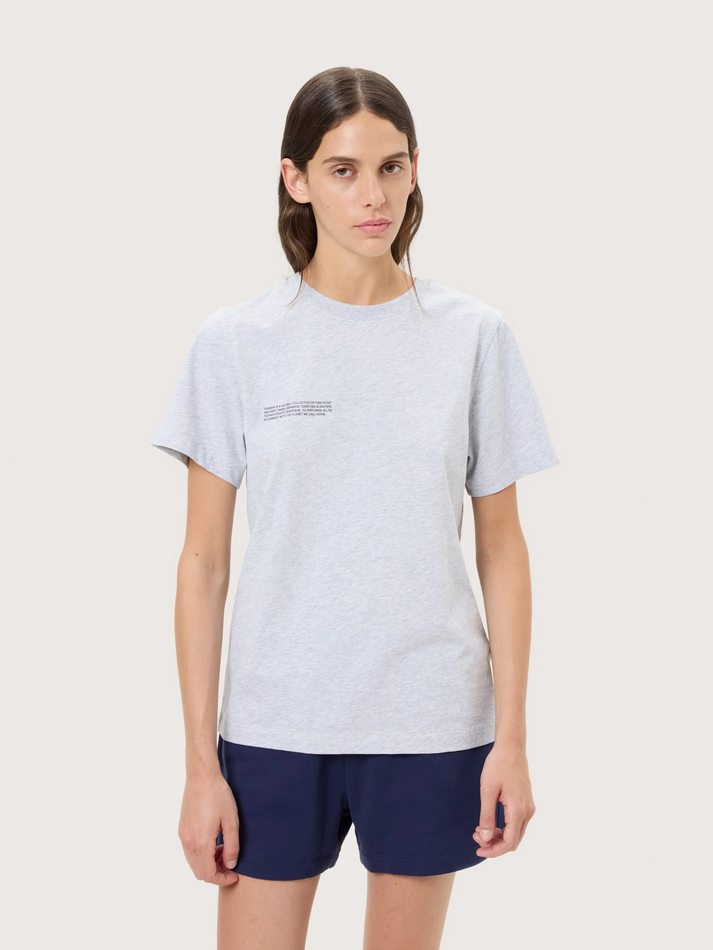 Womens Midweight T-Shirt - Grey Marl - 1