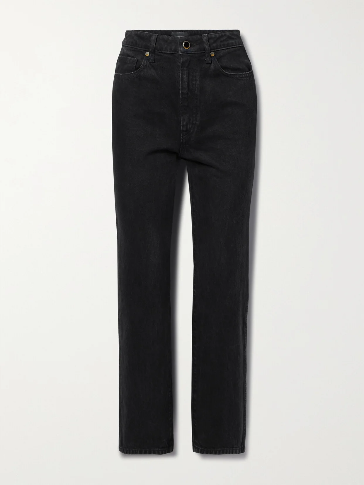 Abigail Cropped High-rise Straight-leg Jeans - 1