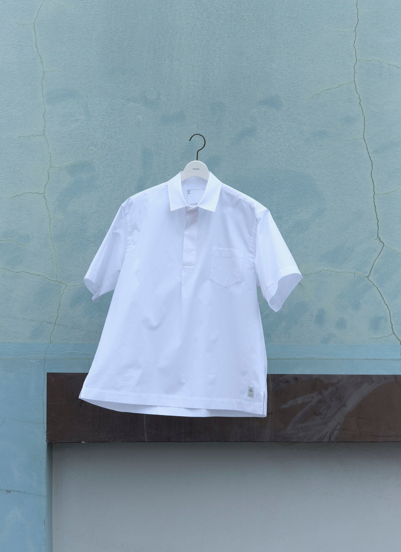 Thomas Mason / Cotton Poplin Polo Shirt 1