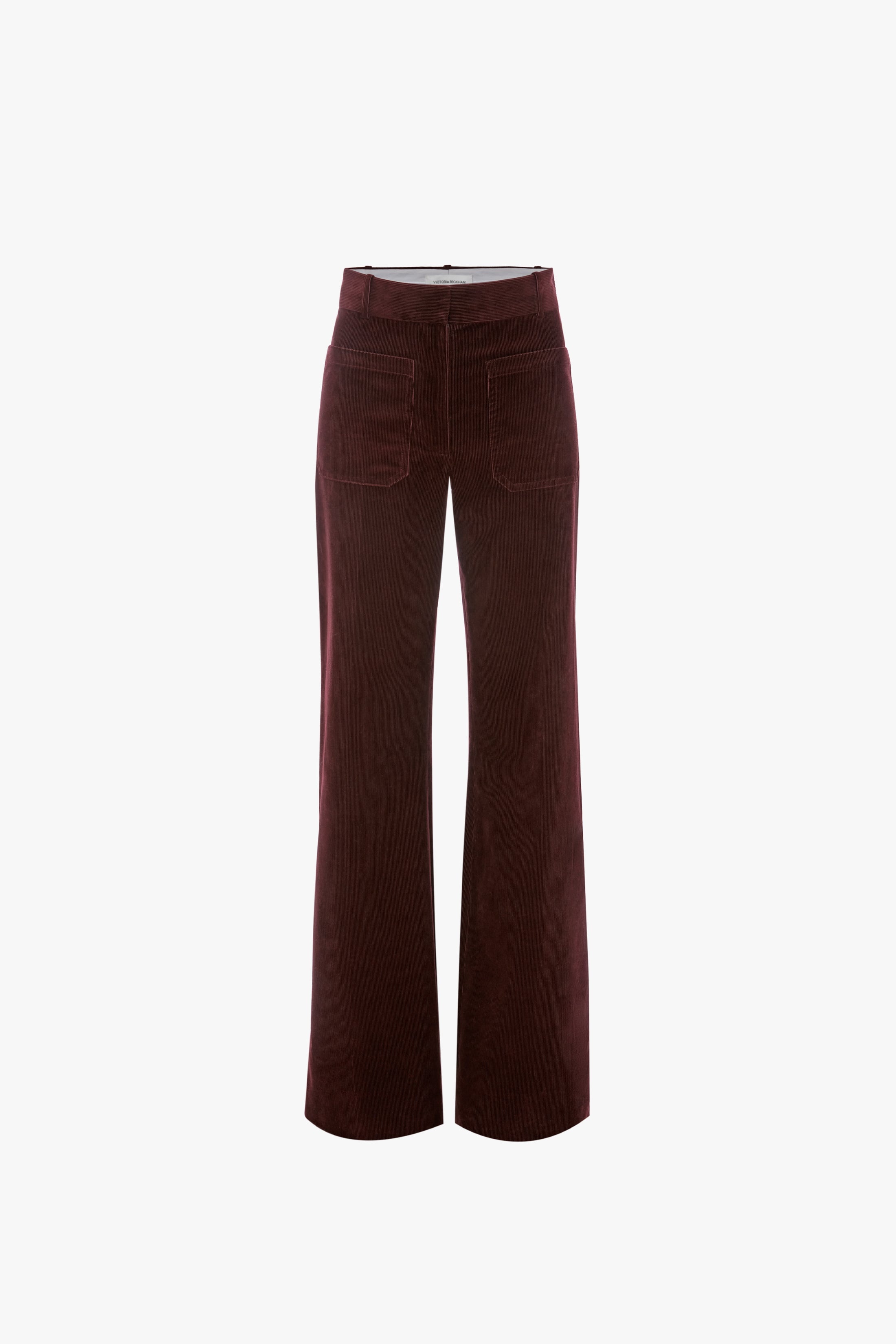 Alina Corduroy Trouser in Bordeaux - 1