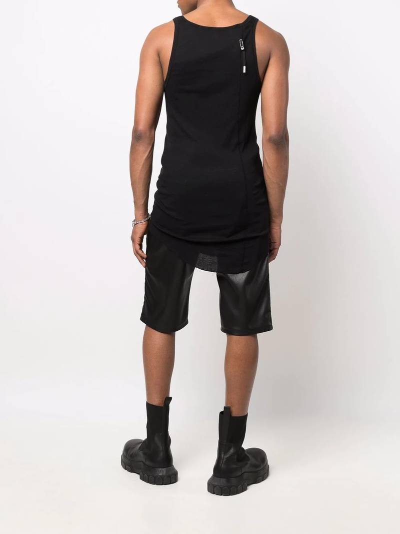 Boris Bidjan Saberi long scoop-neck tank top outlook