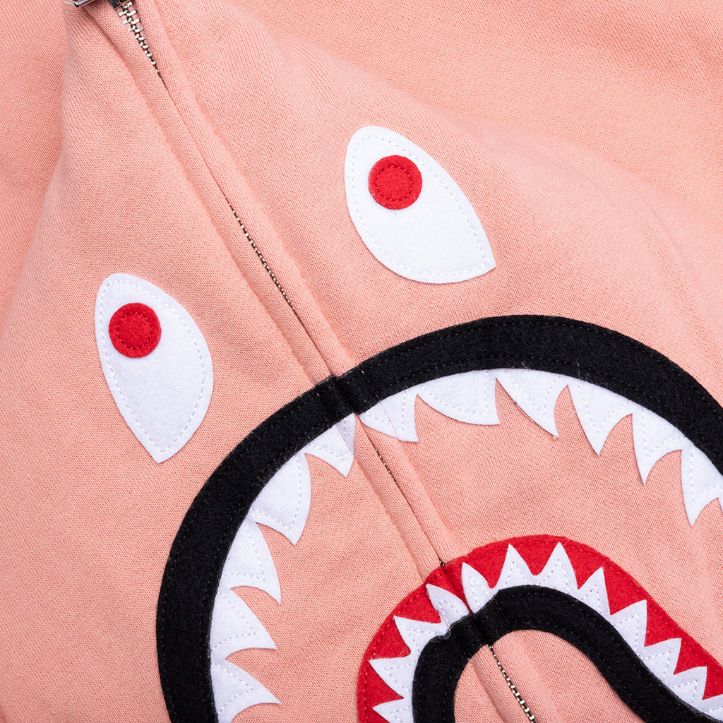 2ND SHARK FULL ZIP HOODIE - PINK - 3