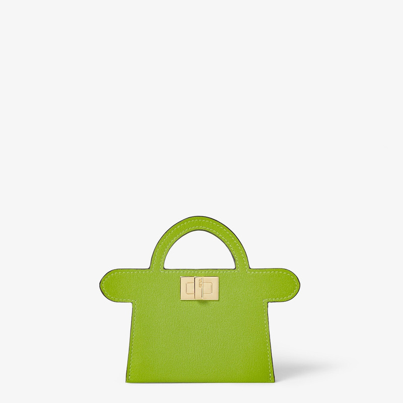 Fendi Way Card Case Forest green leather card case 1