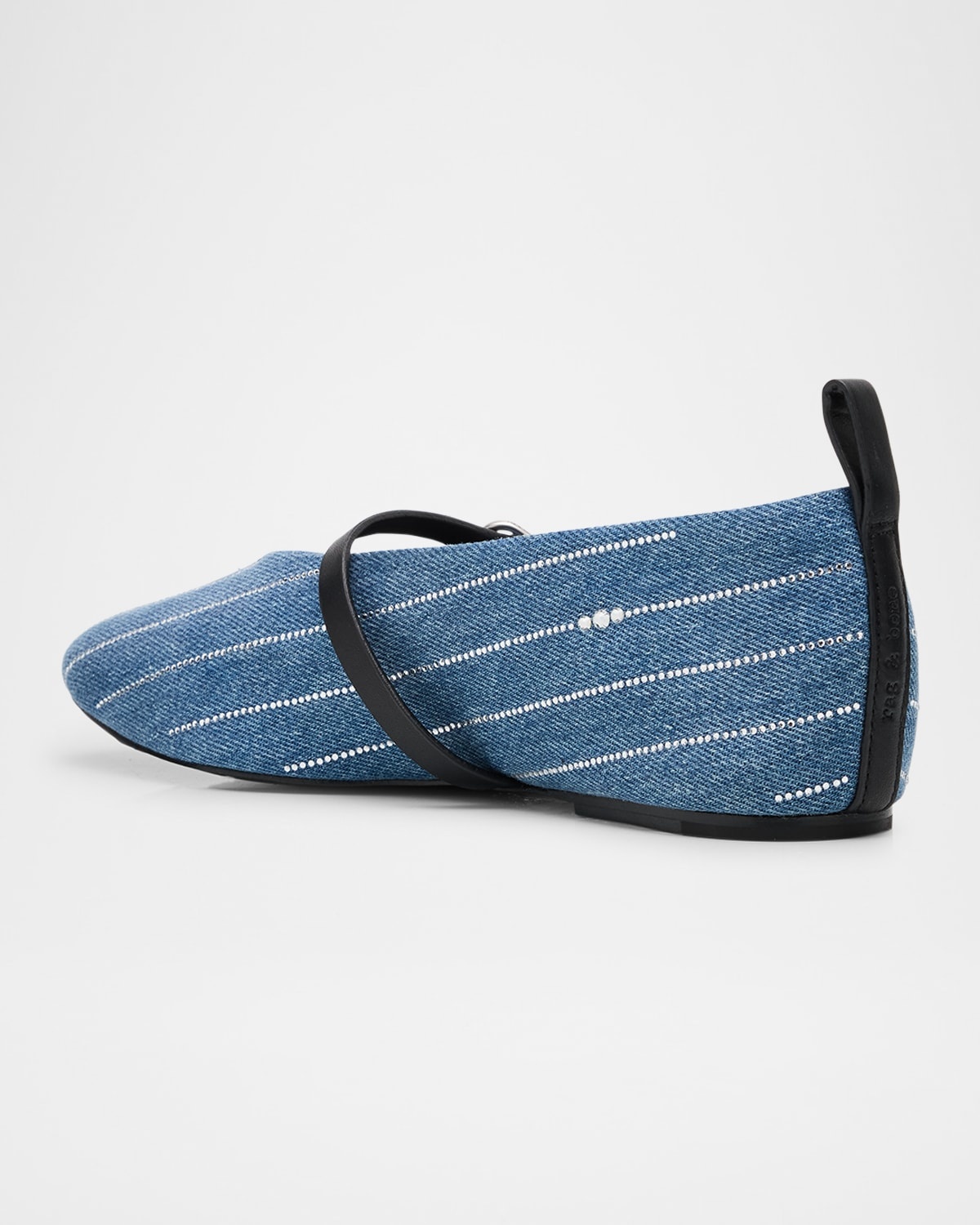 Spire Mary Jane Flats in Denim - 4