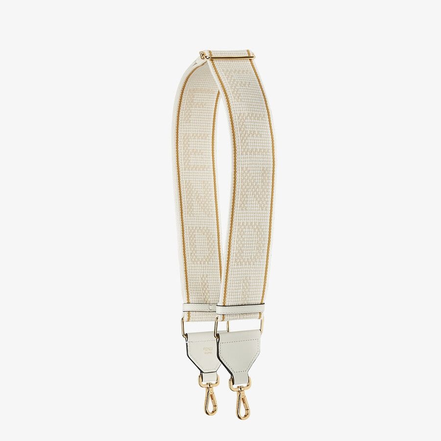 White ribbon shoulder strap - 1