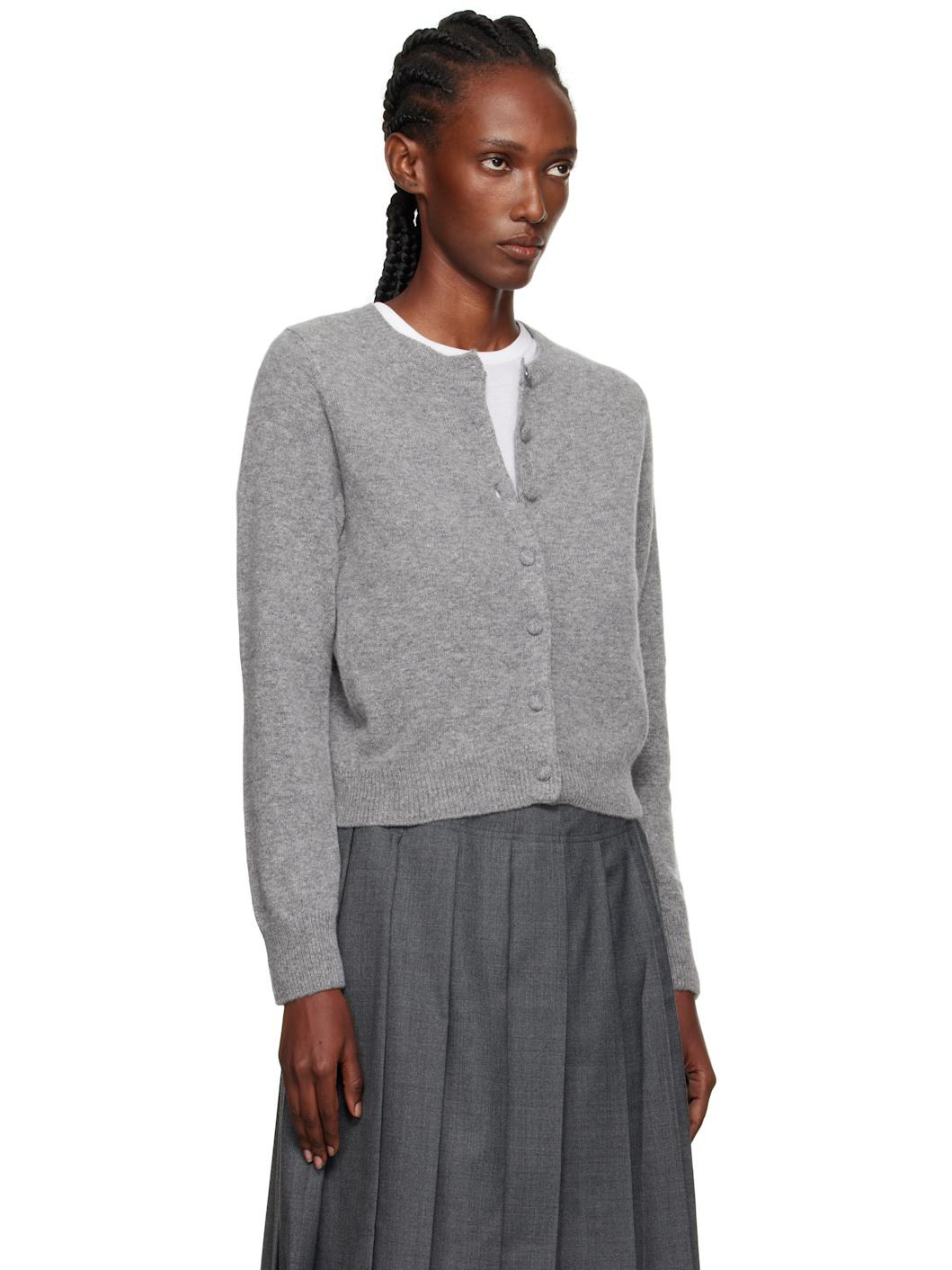 Gray Diene Round Cardigan - 2