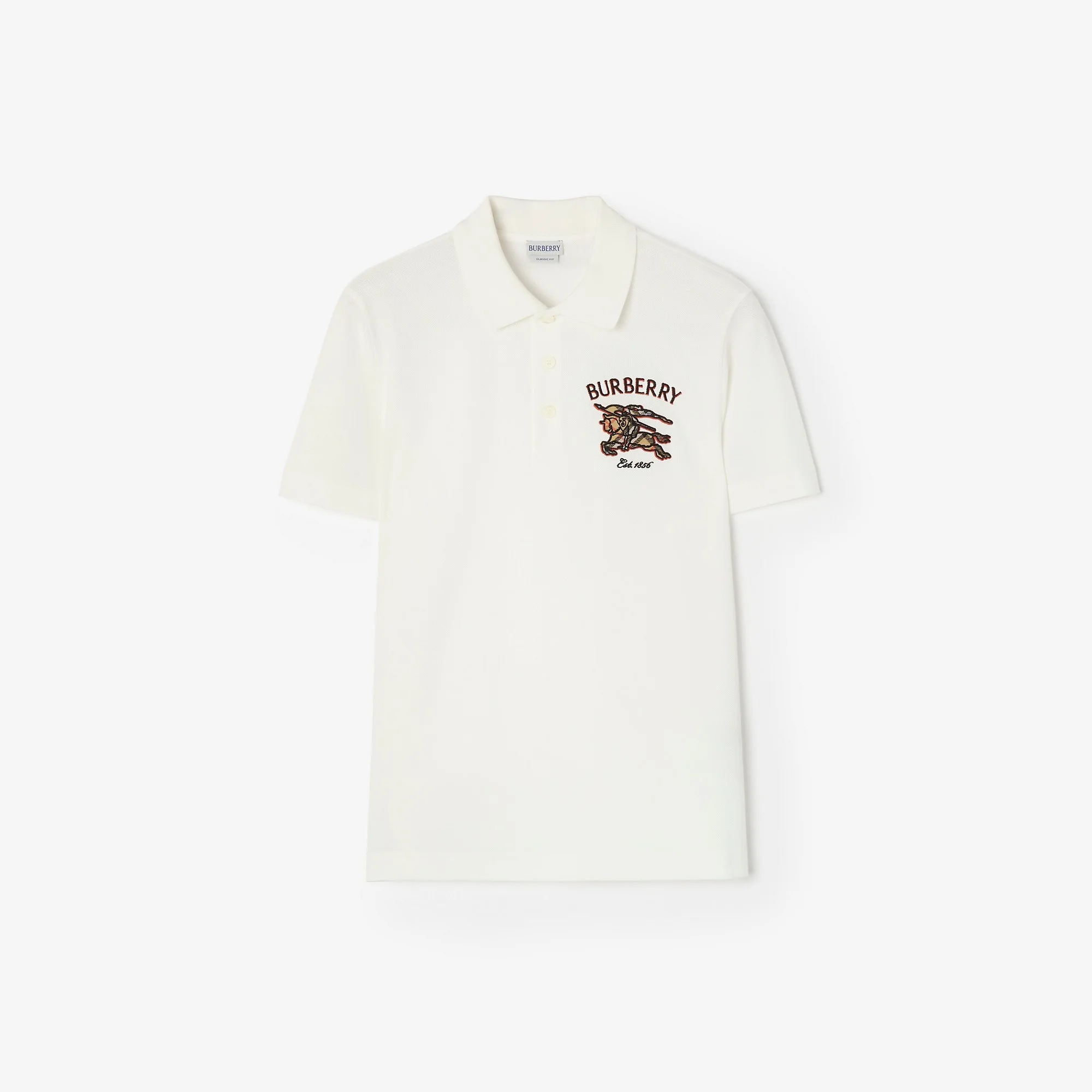 Knight Check Cotton Polo Shirt - 1