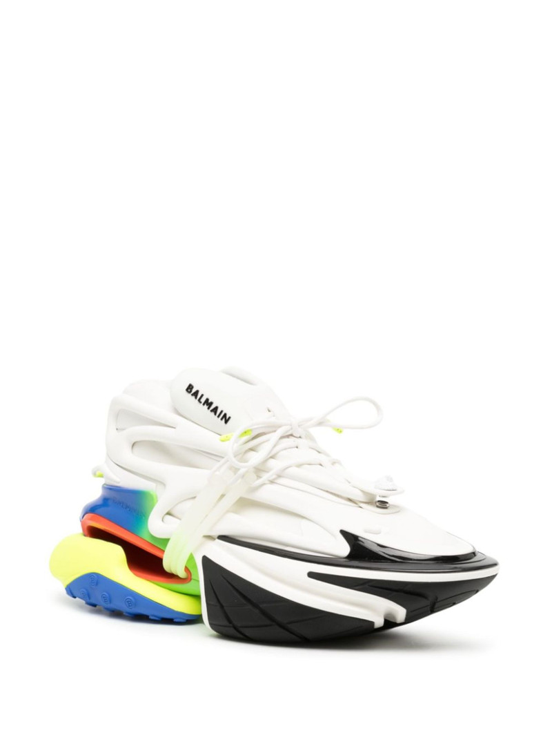 Balmain Unicorn colour-block sneakers outlook