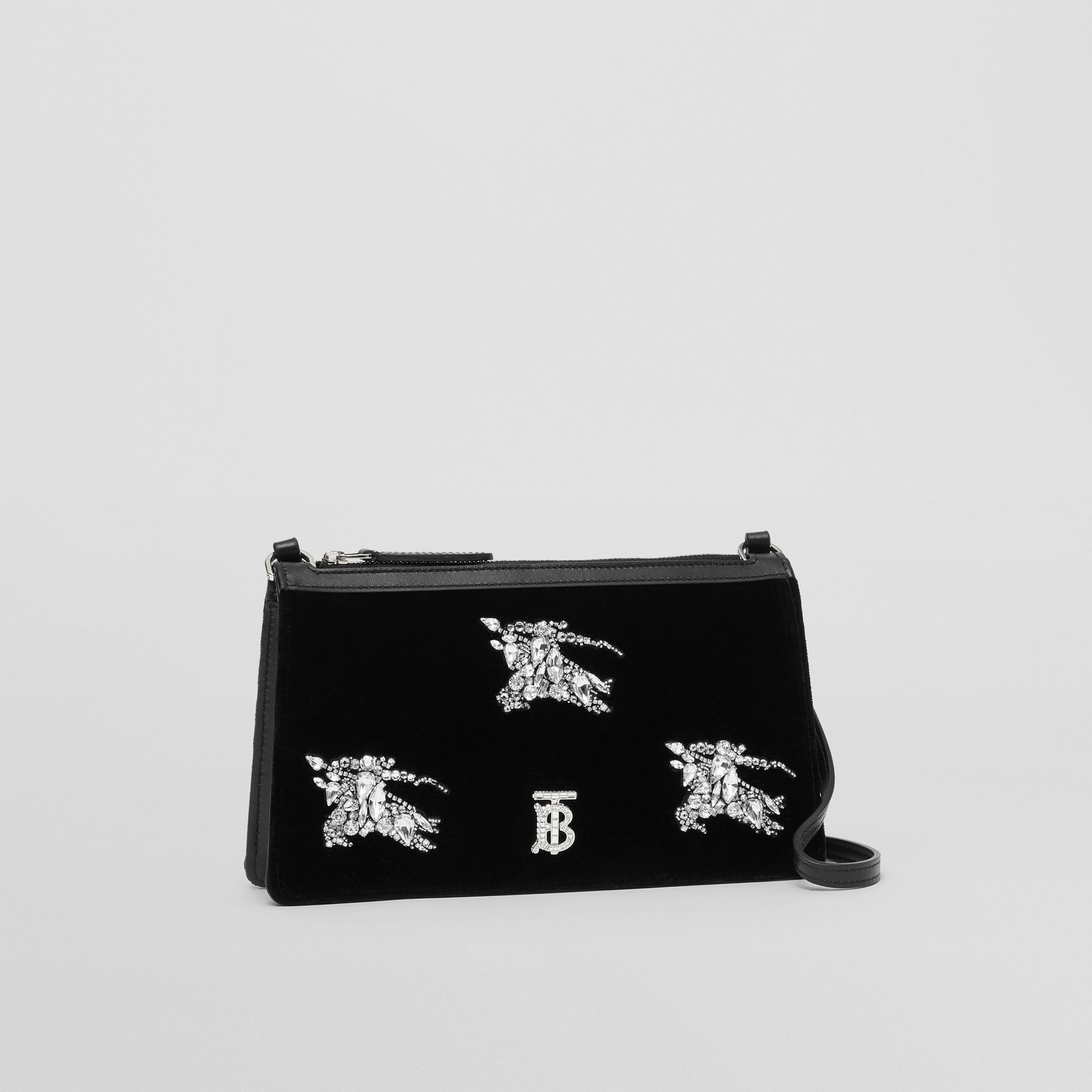 Crystal EKD Velvet Mini TB Shoulder Pouch - 7