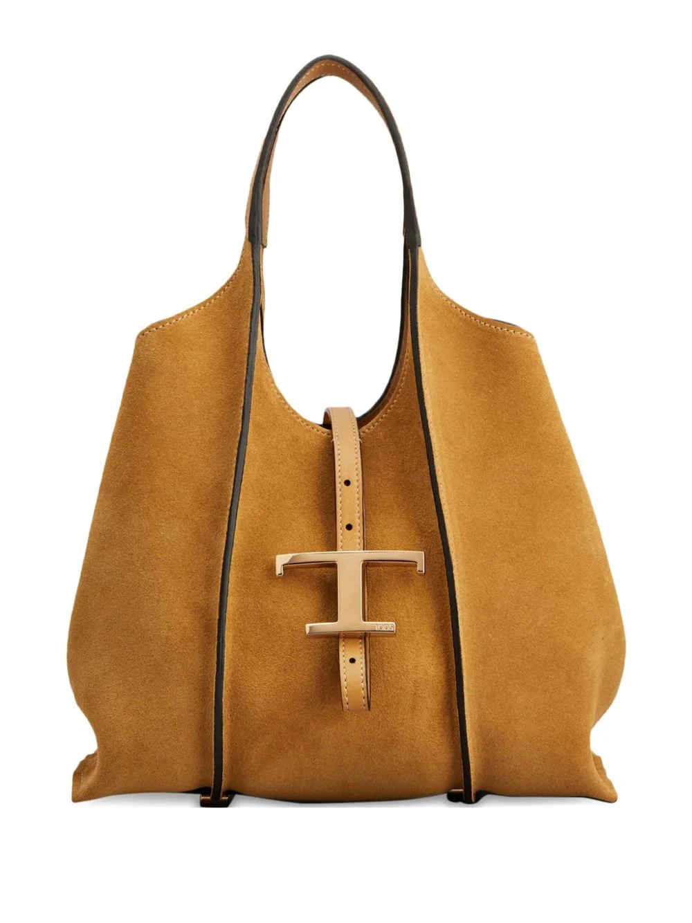 mini Timeless T-buckle suede tote bag - 1