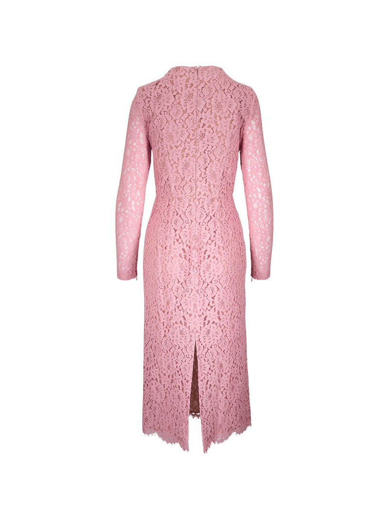 MICHAEL KORS lace long-sleeve midi dress outlook