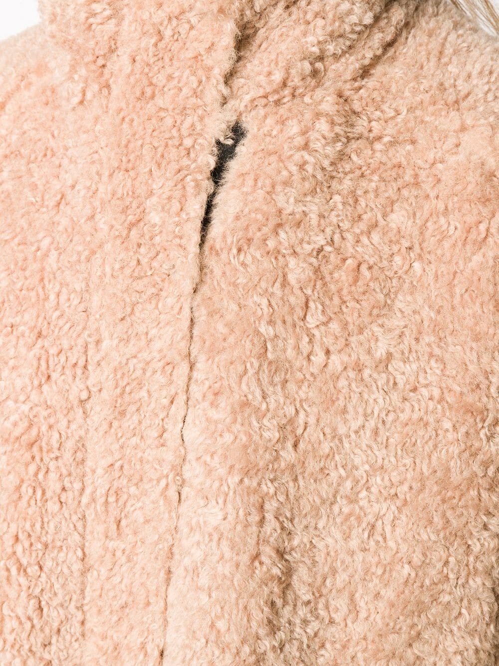 oversized textured coat - 5