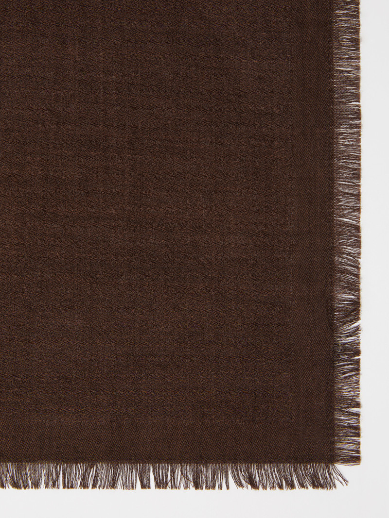 Max Mara CURVONE Jacquard-knit wool and silk stole outlook